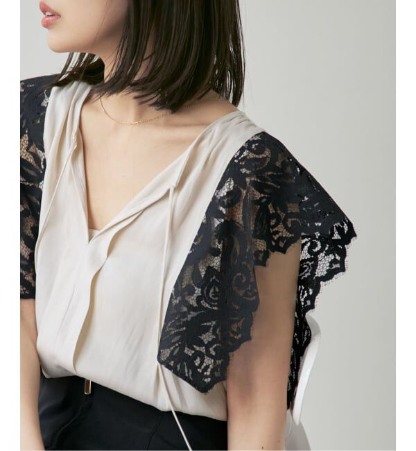 NOBLE「《予約》レーススリーブブラウス」|シャツ・ブラウス|