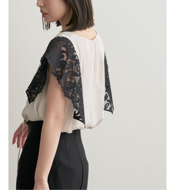 NOBLE「《予約》レーススリーブブラウス」|シャツ・ブラウス|