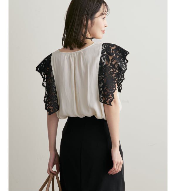 NOBLE「《予約》レーススリーブブラウス」|シャツ・ブラウス|