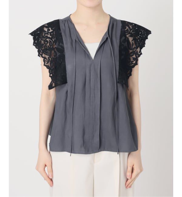 NOBLE「《予約》レーススリーブブラウス」|シャツ・ブラウス|