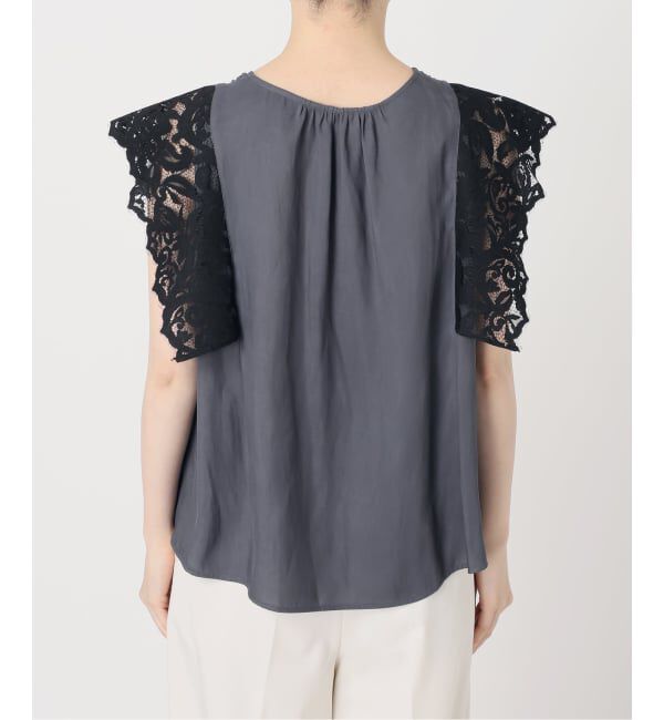 NOBLE「《予約》レーススリーブブラウス」|シャツ・ブラウス|