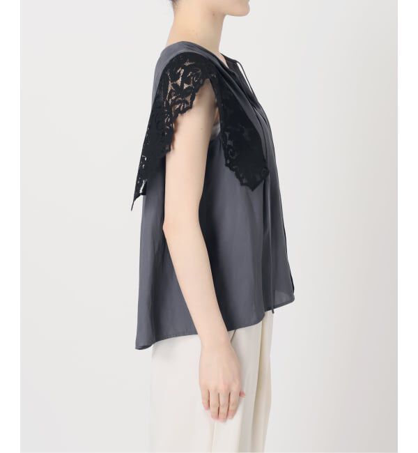 NOBLE「《予約》レーススリーブブラウス」|シャツ・ブラウス|
