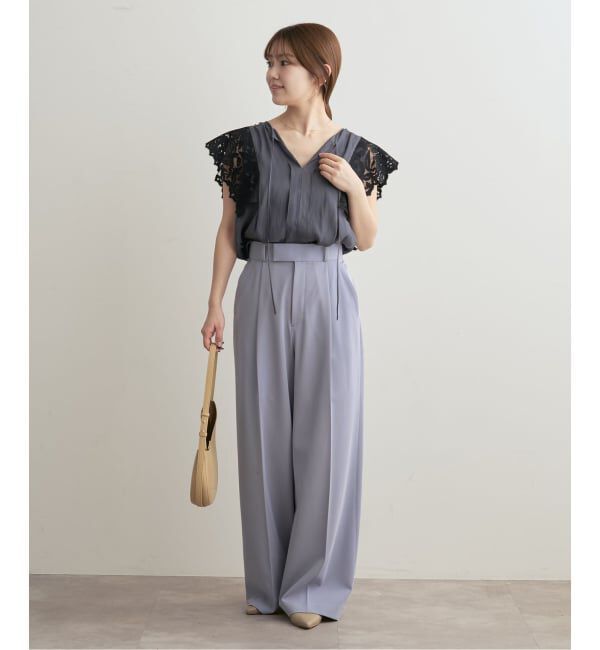 NOBLE「《予約》レーススリーブブラウス」|シャツ・ブラウス|