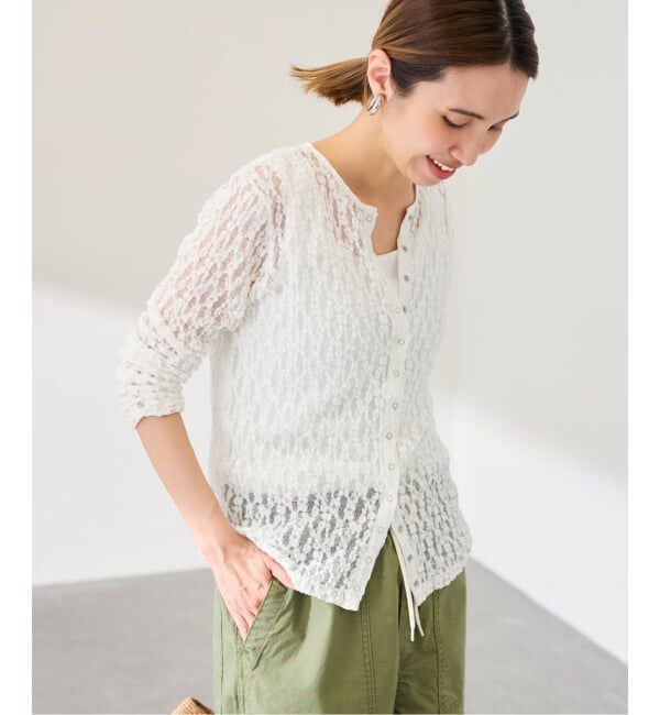 FRAMeWORK「≪予約≫ストレッチレース2WAY-カーディガン」|Tシャツ・カットソー|