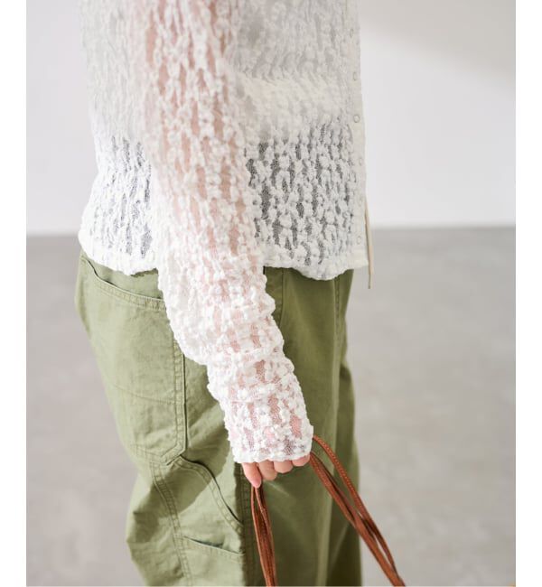 FRAMeWORK「≪予約≫ストレッチレース2WAY-カーディガン」|Tシャツ・カットソー|