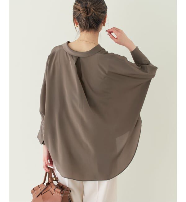 NOBLE「《予約》ゴールドボタンニュアンスシャツ」|シャツ・ブラウス|