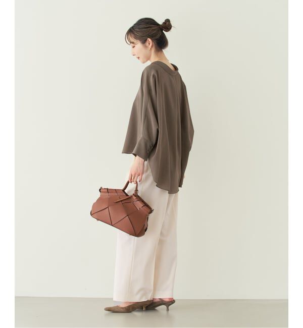 NOBLE「《予約》ゴールドボタンニュアンスシャツ」|シャツ・ブラウス|