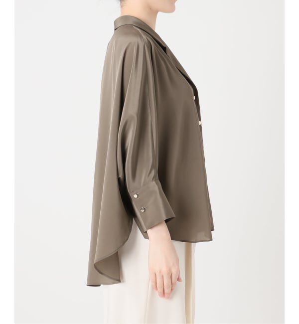 NOBLE「《予約》ゴールドボタンニュアンスシャツ」|シャツ・ブラウス|