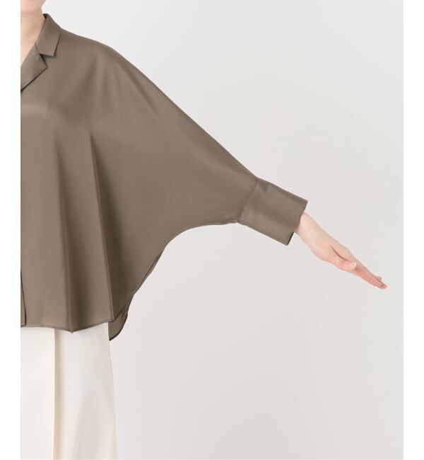 NOBLE「《予約》ゴールドボタンニュアンスシャツ」|シャツ・ブラウス|