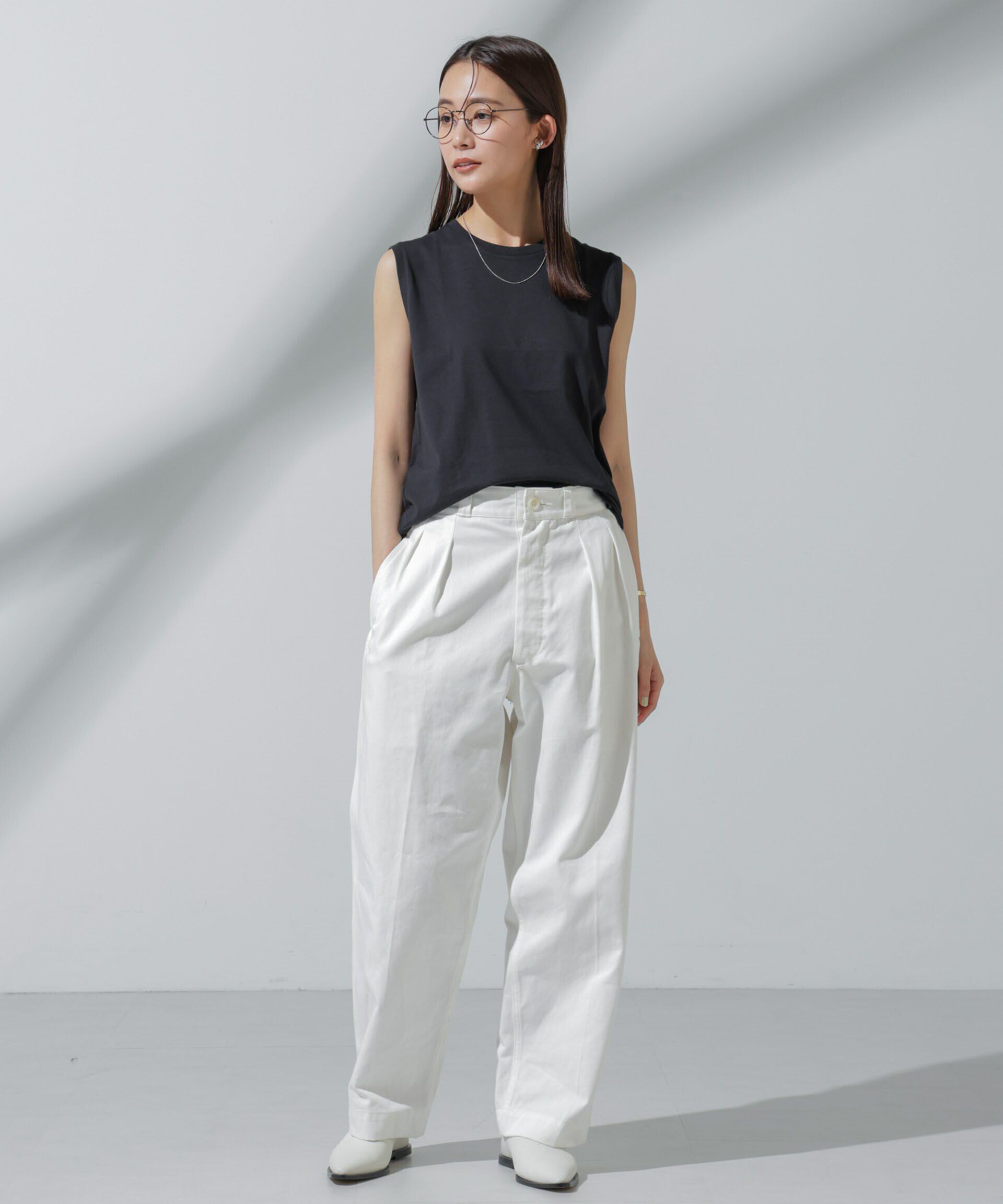 nano･universe「Anti Soaked(R) 汗染み防止 ノースリーブTシャツ」|Tシャツ・カットソー|