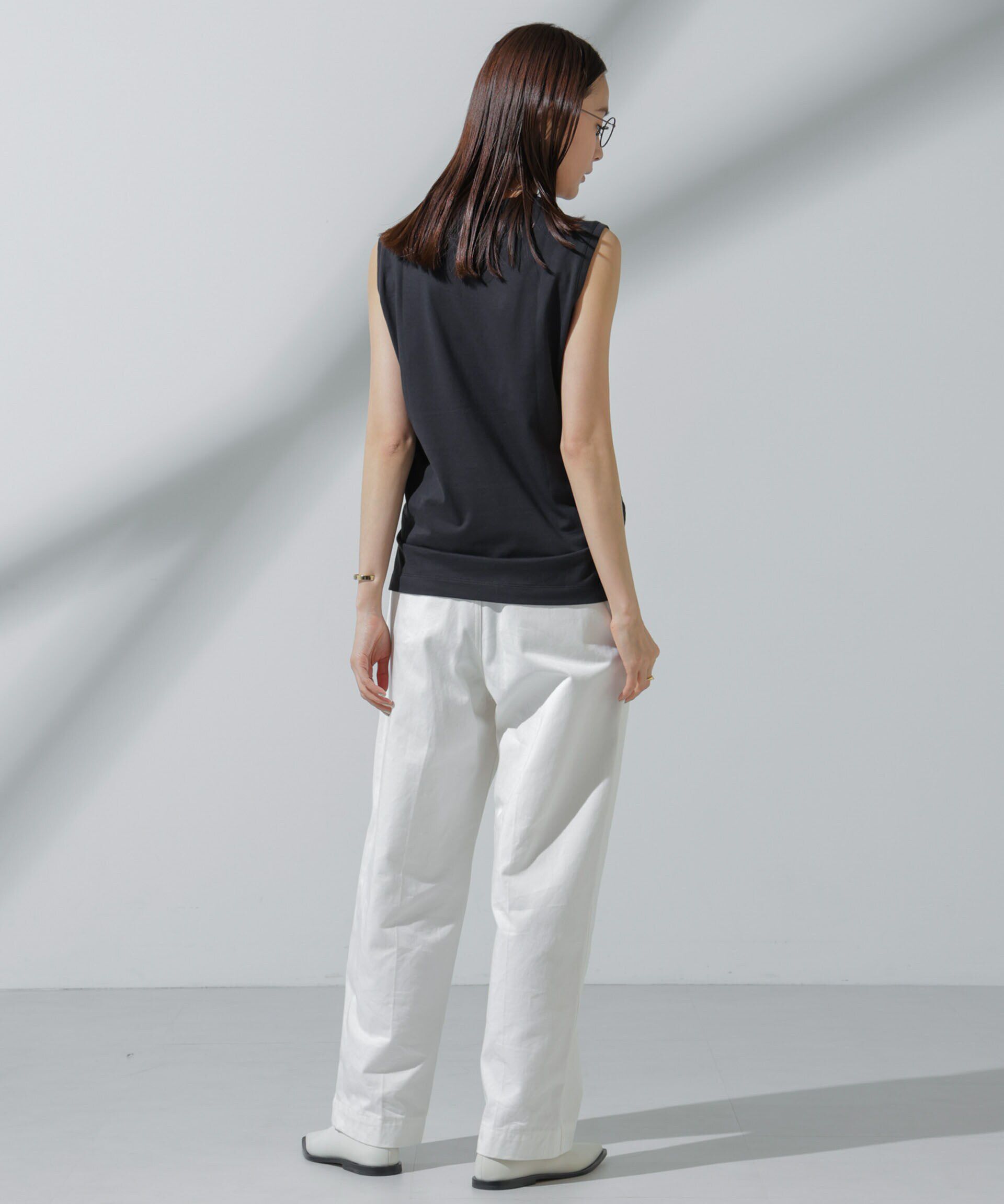 nano･universe「Anti Soaked(R) 汗染み防止 ノースリーブTシャツ」|Tシャツ・カットソー|