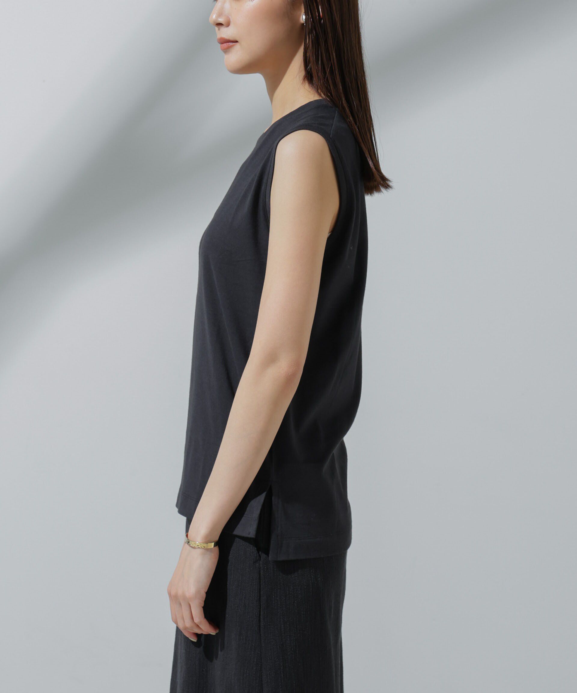 nano･universe「Anti Soaked(R) 汗染み防止 ノースリーブTシャツ」|Tシャツ・カットソー|