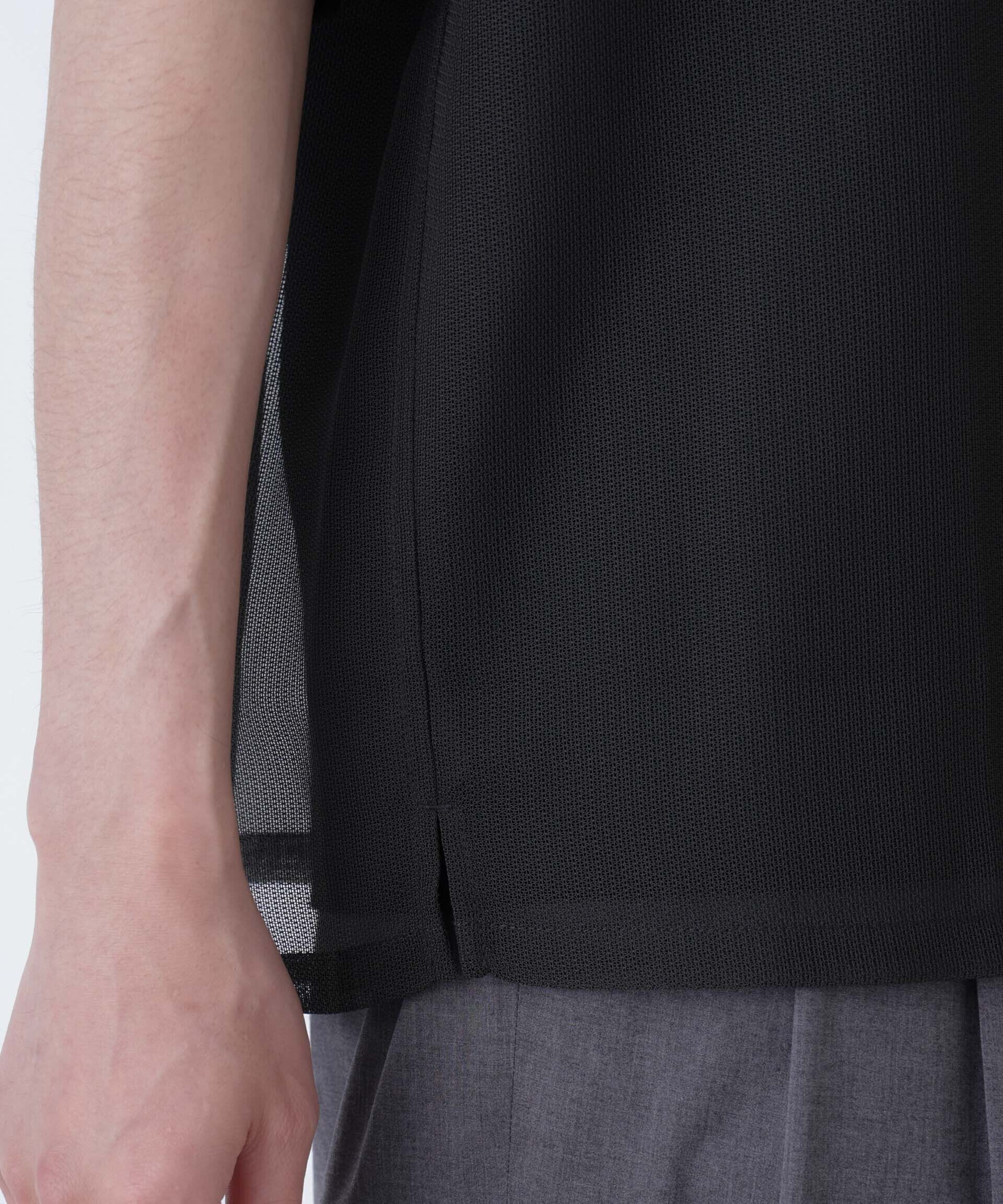 nano･universe「レギュラーカラーテックメッシュシャツ 半袖」|シャツ・ブラウス|