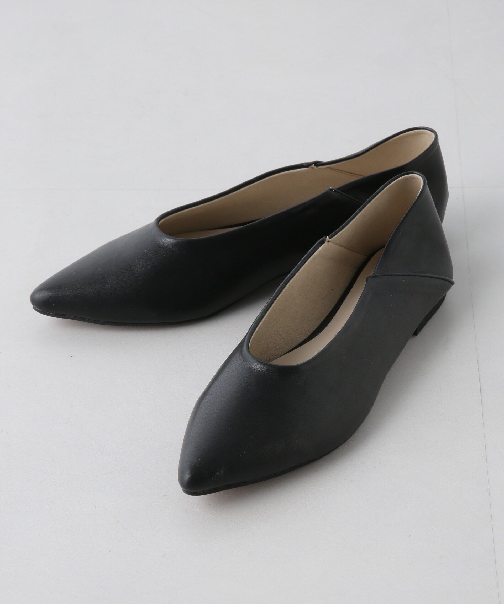 nano･universe「アーモンドトゥバレエシューズ」|ビジネス・ドレスシューズ|