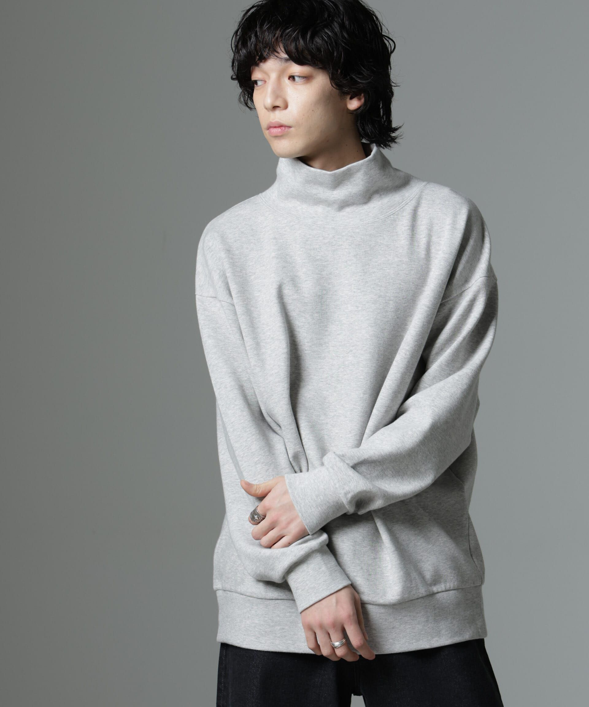 nano･universe「ジャガードポンチタートルプルオーバー」|Tシャツ・カットソー|