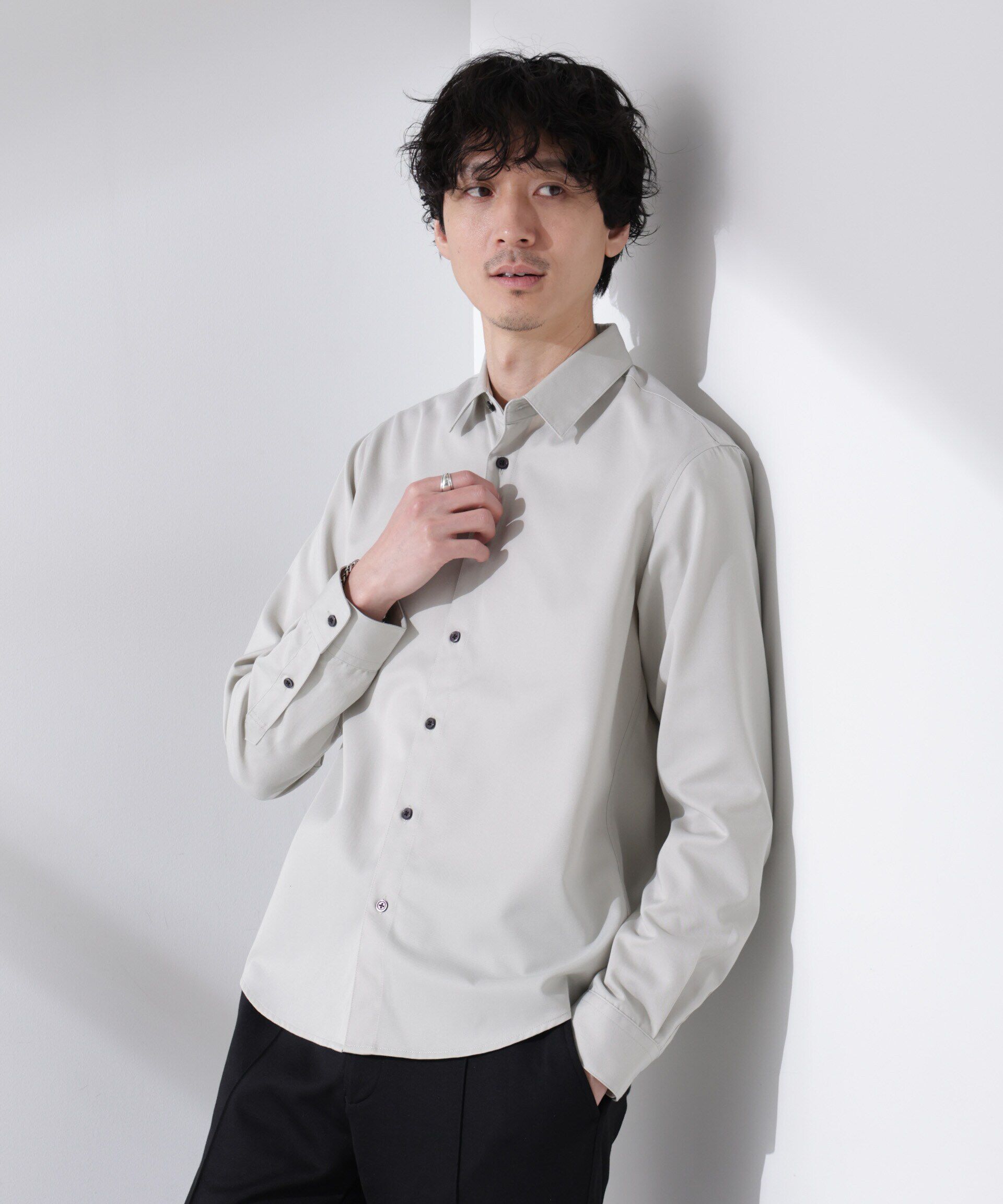 nano･universe「スタンダードレギュラーカラーシャツ/長袖」|シャツ・ブラウス|