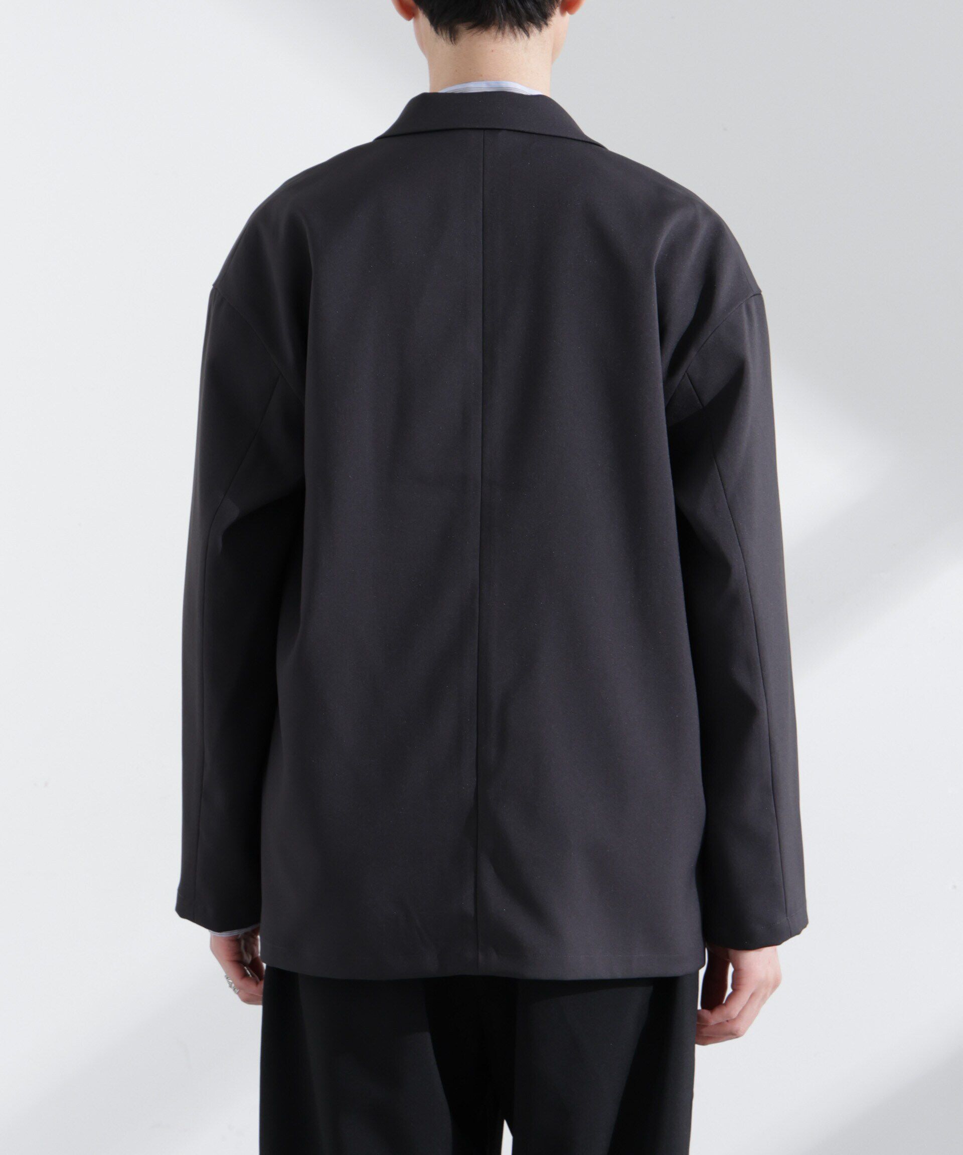 nano･universe「ドレープワイドジャケット（セットアップ可）」|テーラードジャケット|