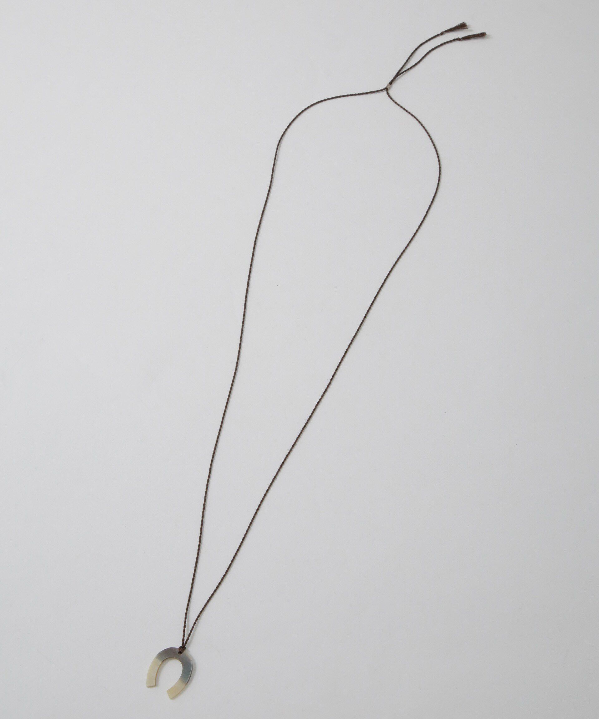 nano･universe「on the sunny side of the street/別注 Small Horse Shoes Necklace」|ネックレス|ブラウン