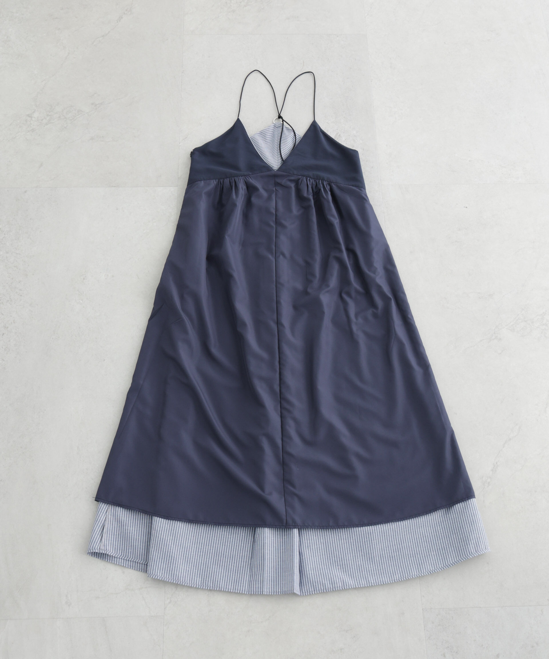 nano･universe「ストライプフレアキャミワンピース」|ワンピース|