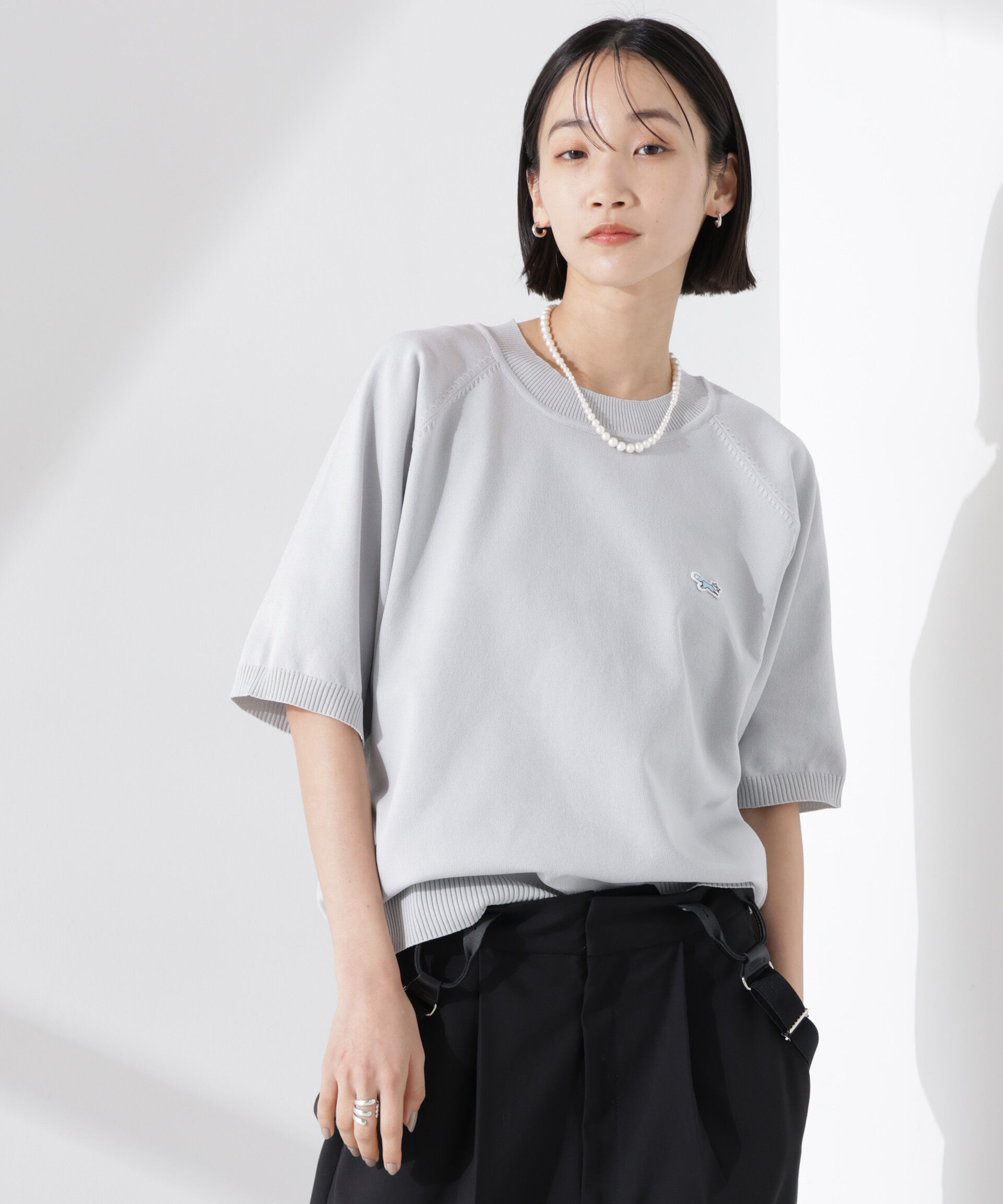 nano･universe「PENNEYS別注TheFOXクルーネックサマーニット」|ニット・セーター|