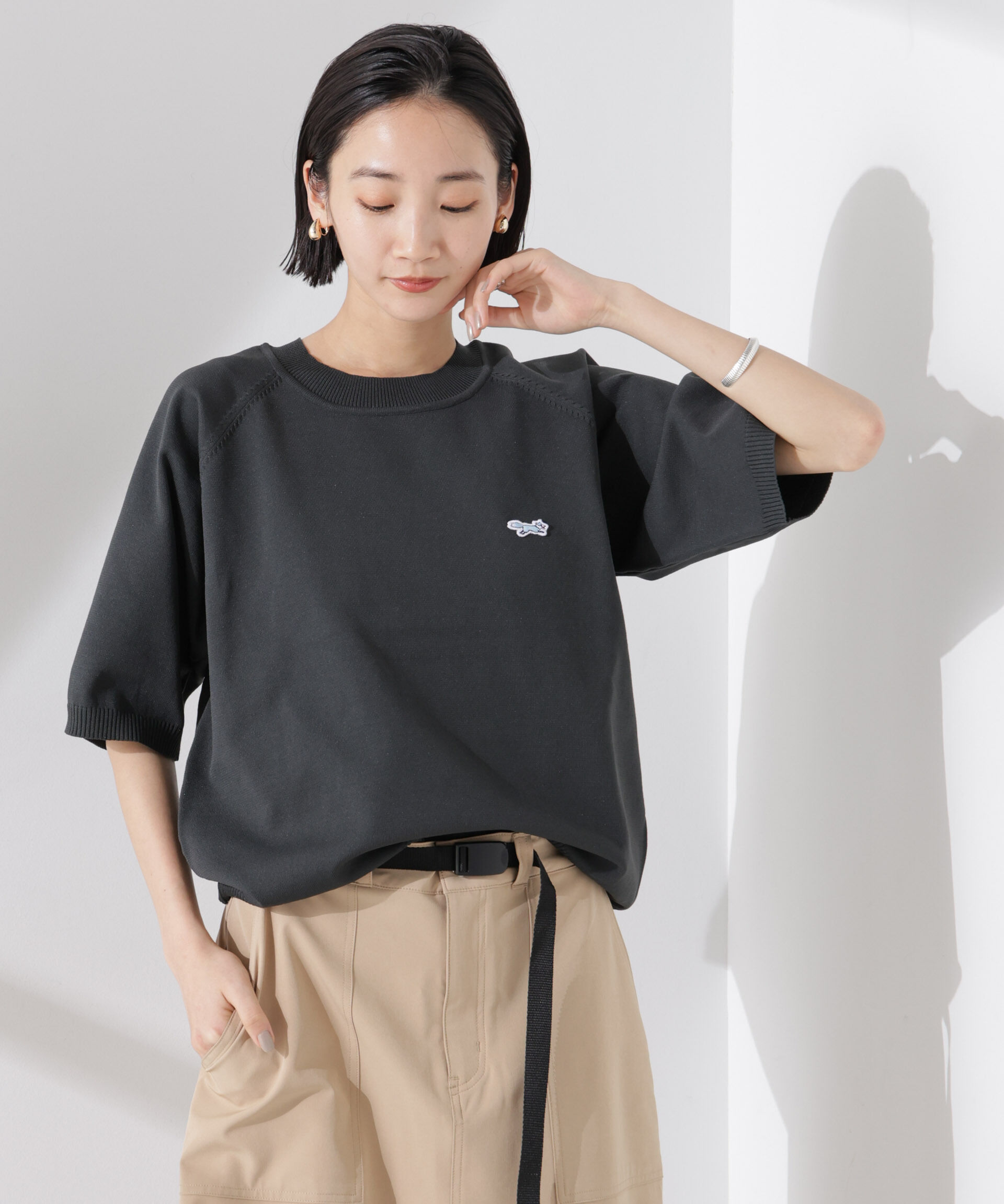 nano･universe「PENNEYS別注TheFOXクルーネックサマーニット」|ニット・セーター|