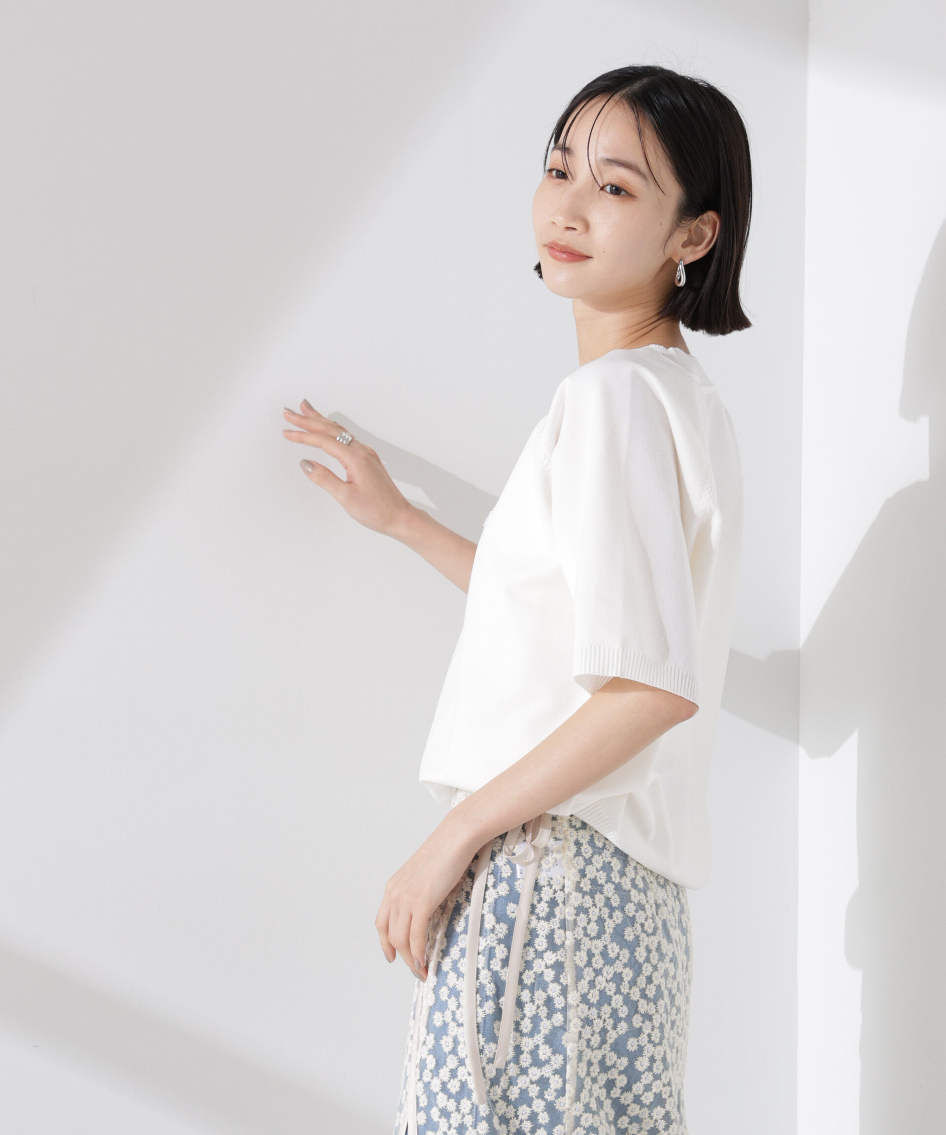 nano･universe「PENNEYS別注TheFOXクルーネックサマーニット」|ニット・セーター|