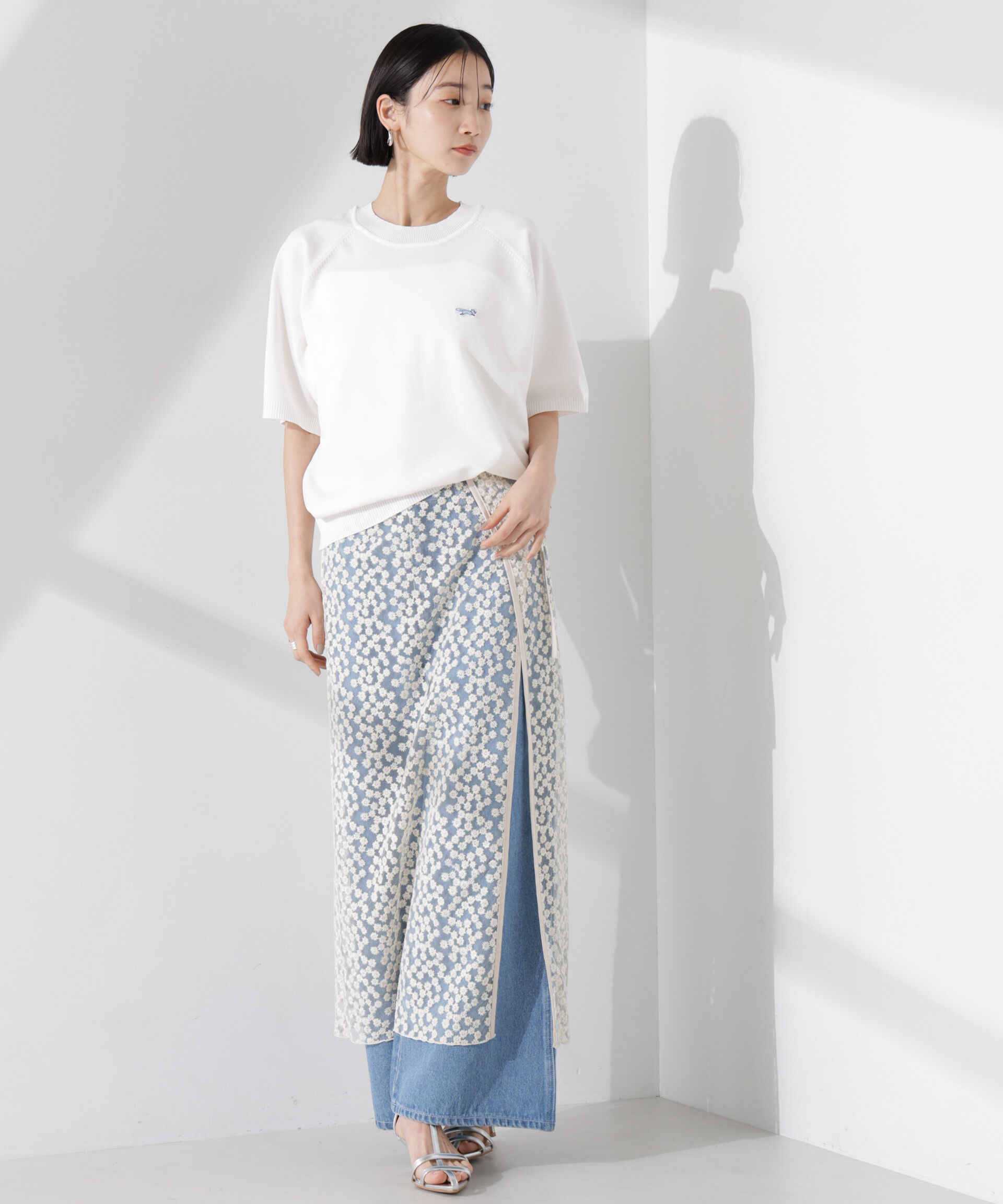 nano･universe「PENNEYS別注TheFOXクルーネックサマーニット」|ニット・セーター|