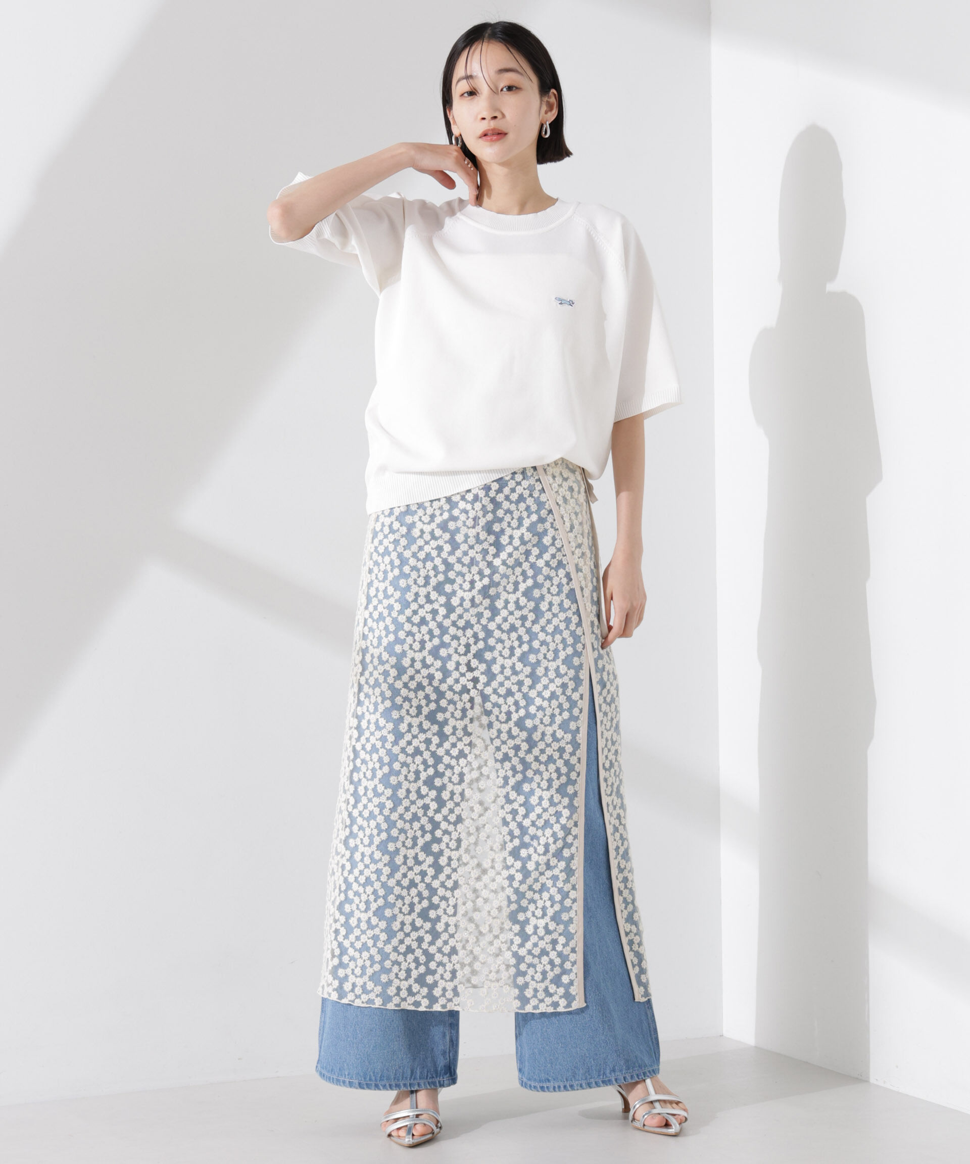 nano･universe「PENNEYS別注TheFOXクルーネックサマーニット」|ニット・セーター|