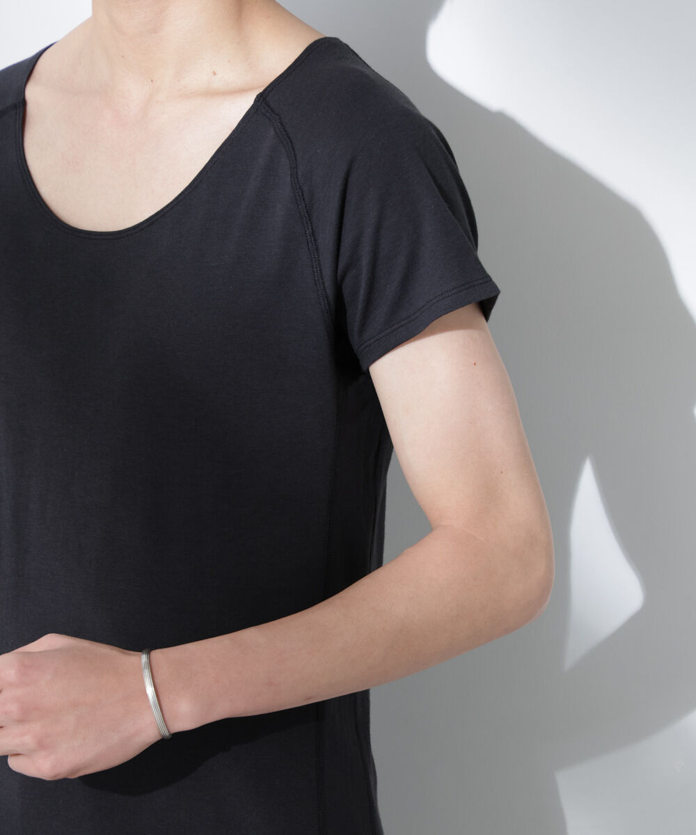 nano･universe「Anti Soaked(R)  Plus インナーTシャツ 半袖」|Tシャツ・カットソー|