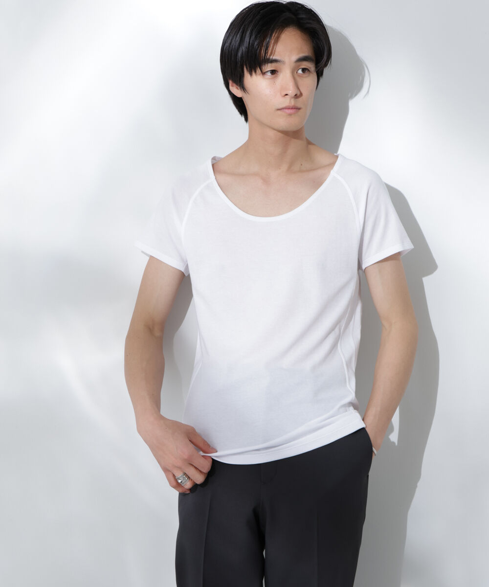 nano･universe「Anti Soaked(R)  Plus インナーTシャツ 半袖」|Tシャツ・カットソー|