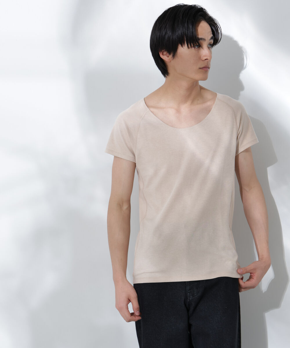 nano･universe「Anti Soaked(R)  Plus インナーTシャツ 半袖」|Tシャツ・カットソー|