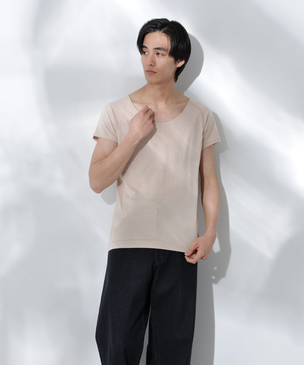 nano･universe「Anti Soaked(R)  Plus インナーTシャツ 半袖」|Tシャツ・カットソー|