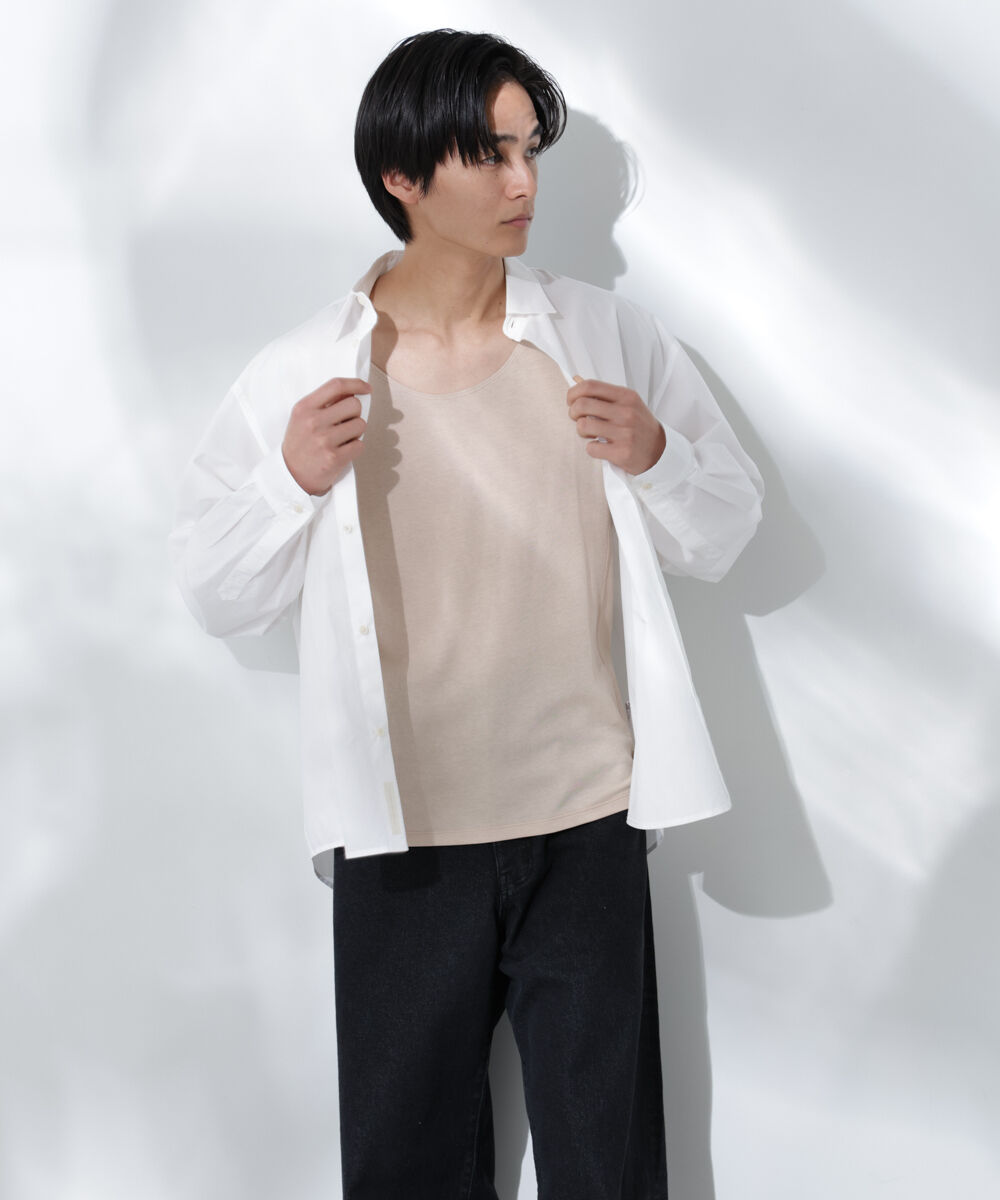 nano･universe「Anti Soaked(R)  Plus インナーTシャツ 半袖」|Tシャツ・カットソー|