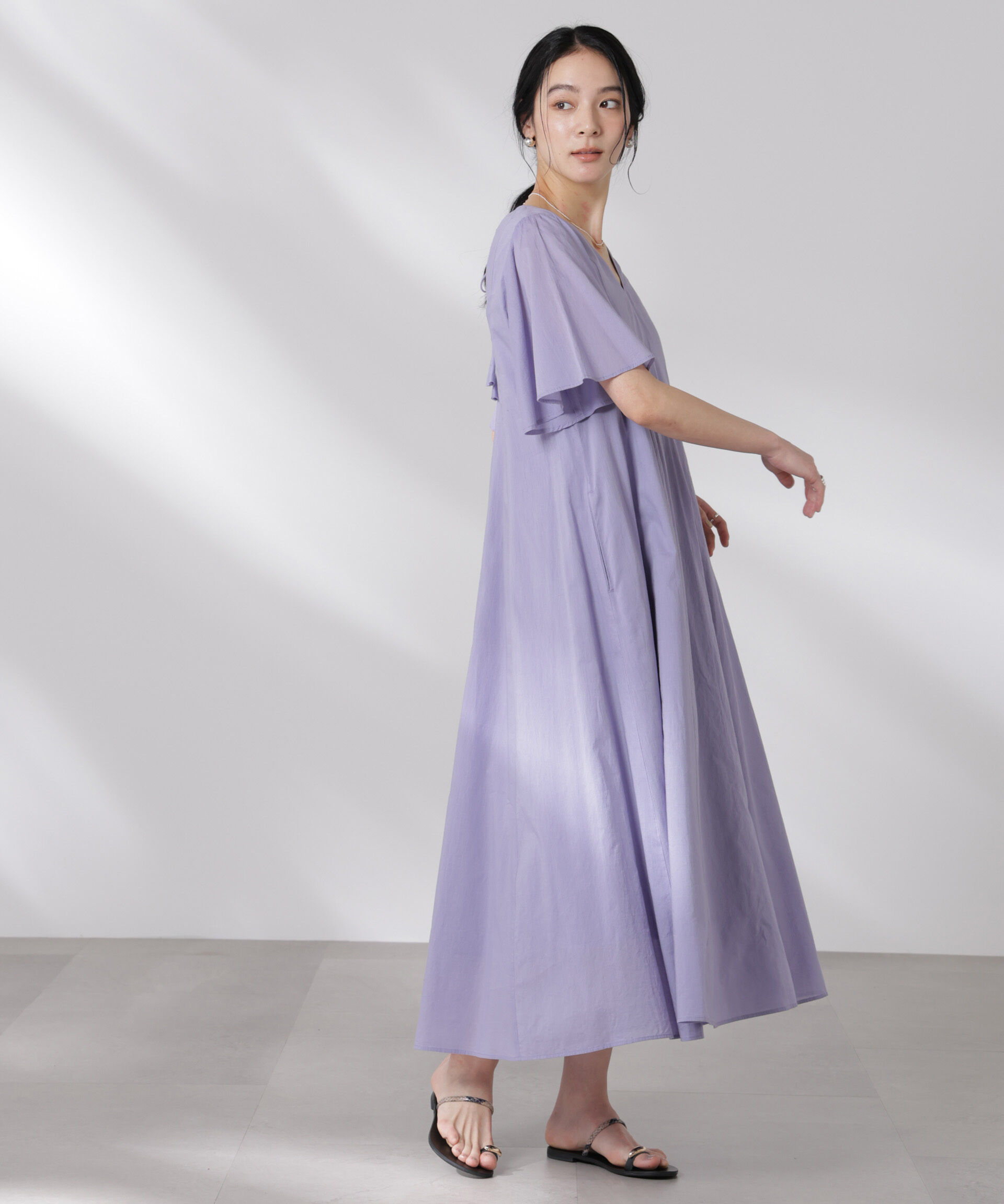 nano･universe「made in india コットンフレアワンピース」|ワンピース|