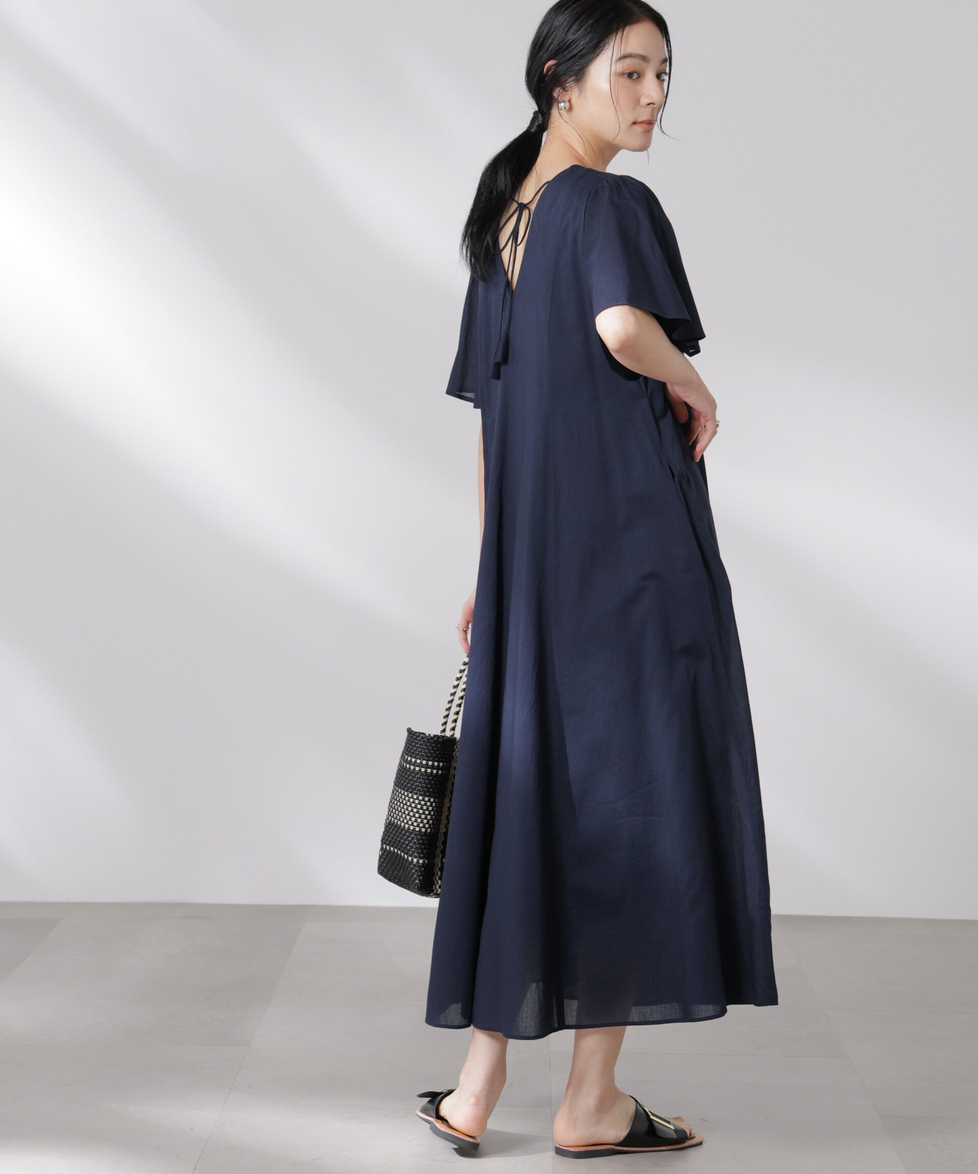 nano･universe「made in india コットンフレアワンピース」|ワンピース|