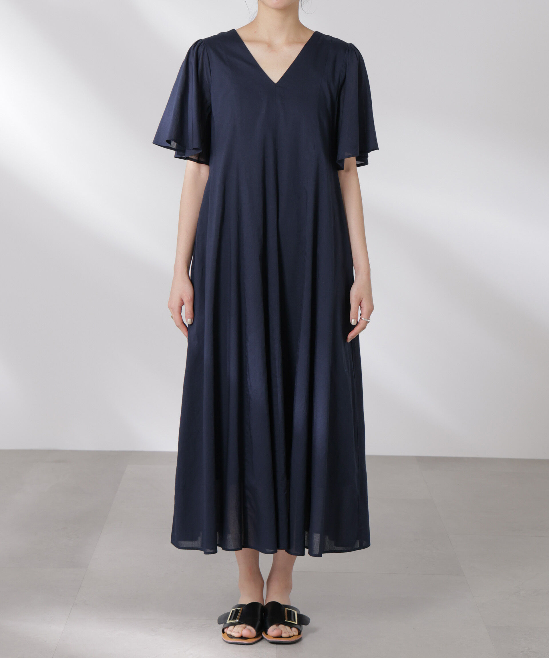 nano･universe「made in india コットンフレアワンピース」|ワンピース|