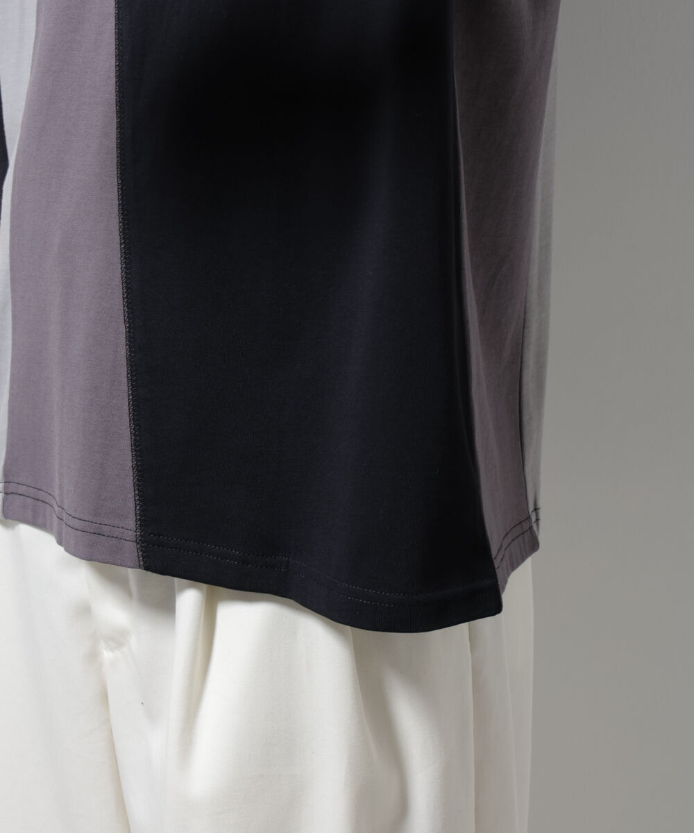 nano･universe「デザイン切替クルーネックTシャツ 半袖」|Tシャツ・カットソー|