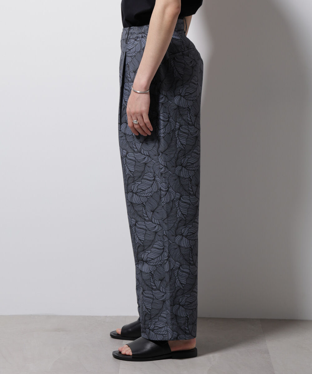 nano･universe「ボタニカルパターンサッカーイージーパンツ(セットアップ可)」|チノ|