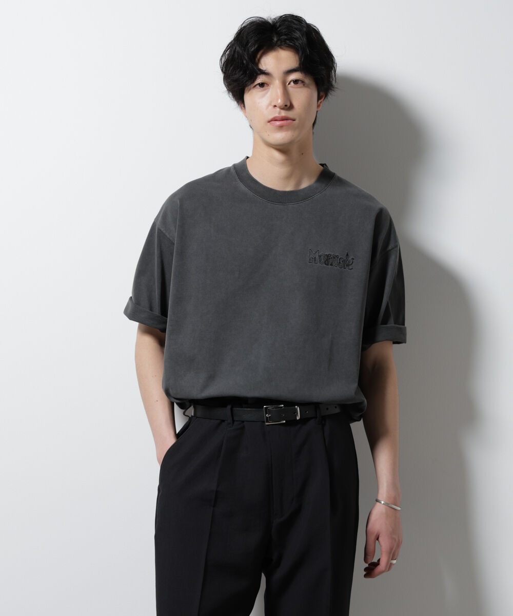 nano･universe「「MOFFISIE」オリジナル刺繍プリント Tシャツ 半袖」|Tシャツ・カットソー|