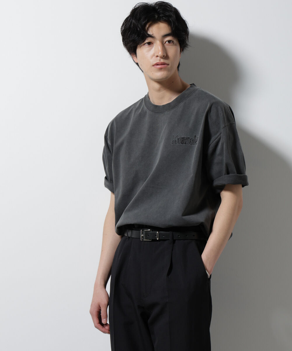 nano･universe「「MOFFISIE」オリジナル刺繍プリント Tシャツ 半袖」|Tシャツ・カットソー|