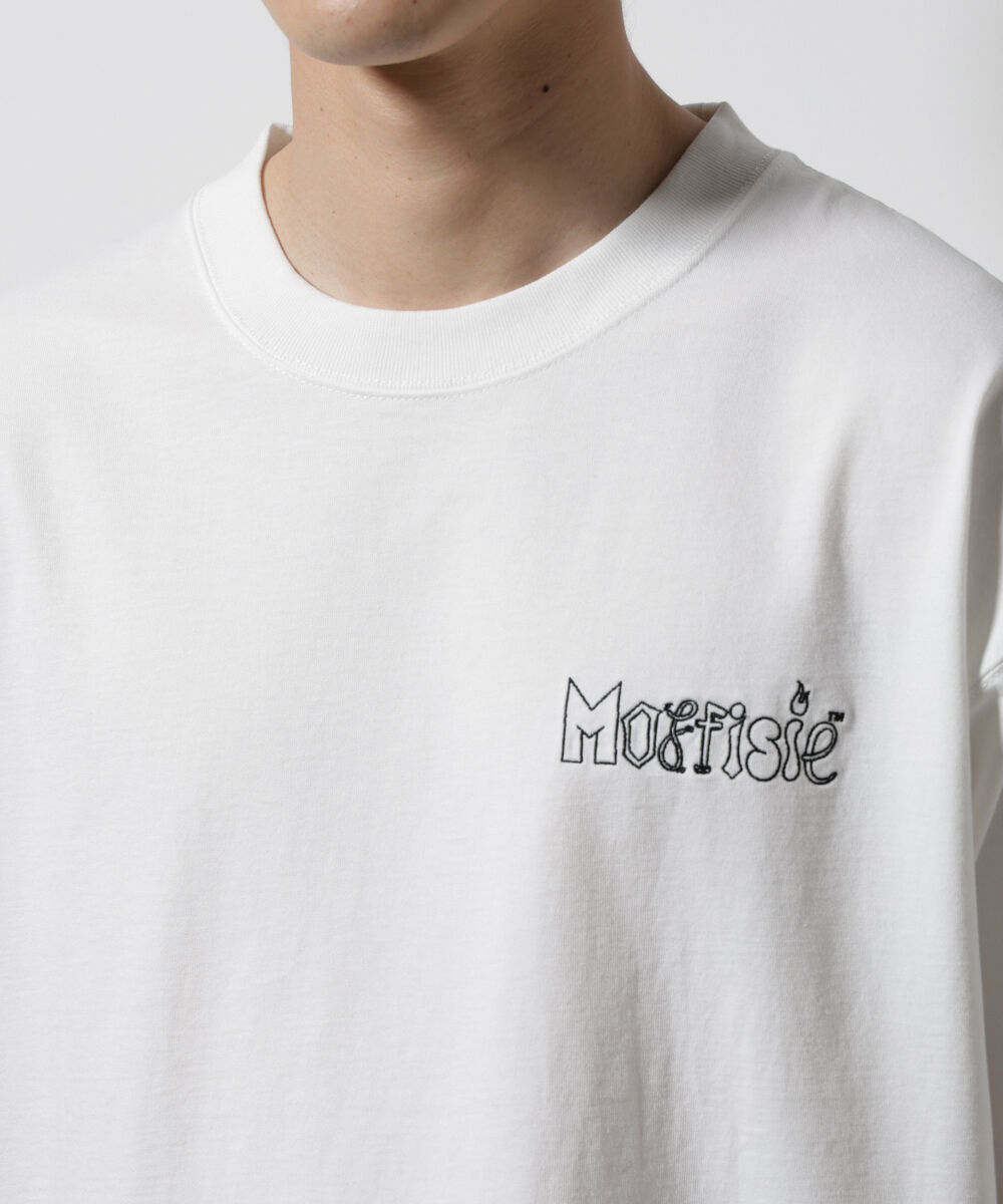 nano･universe「「MOFFISIE」オリジナル刺繍プリント Tシャツ 半袖」|Tシャツ・カットソー|