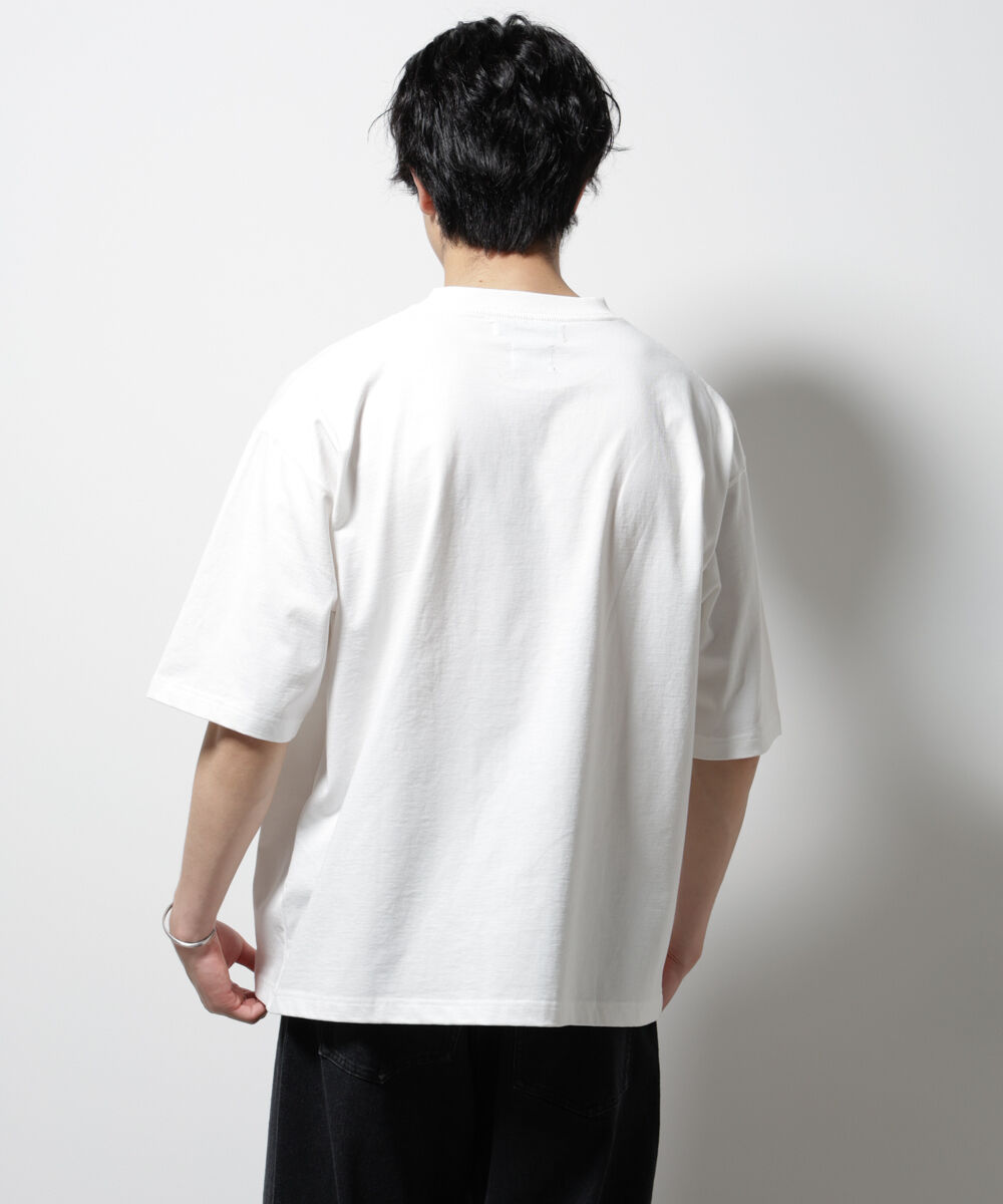 nano･universe「「MOFFISIE」オリジナル刺繍プリント Tシャツ 半袖」|Tシャツ・カットソー|