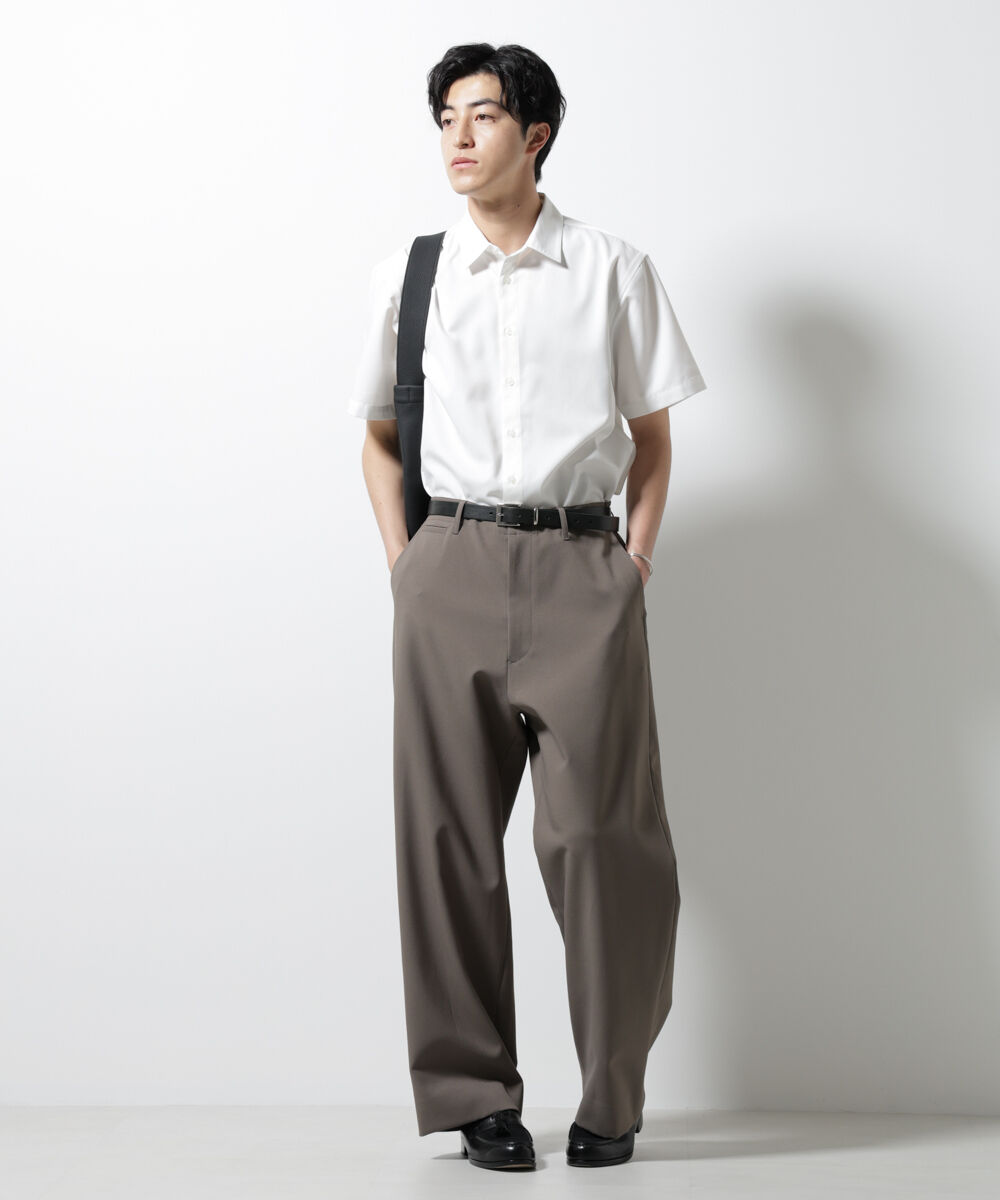 nano･universe「スタンダードレギュラーカラーシャツ/半袖」|シャツ・ブラウス|