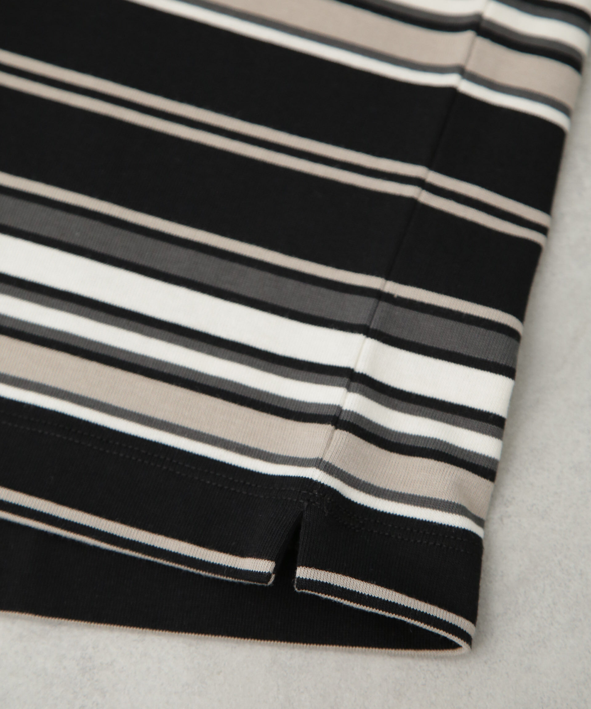 nano･universe「マルチボーダーリラックスＴシャツ 半袖」|Tシャツ・カットソー|