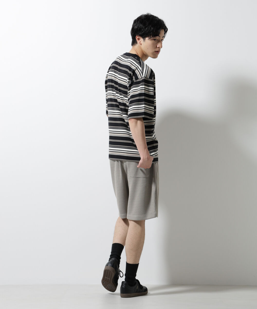 nano･universe「マルチボーダーリラックスＴシャツ 半袖」|Tシャツ・カットソー|