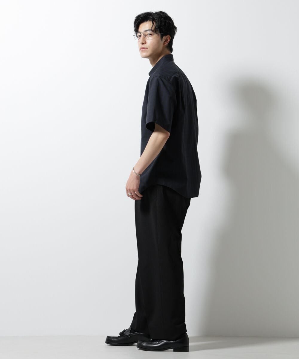 nano･universe「オリジナルギンガムシャツ 半袖」|シャツ・ブラウス|