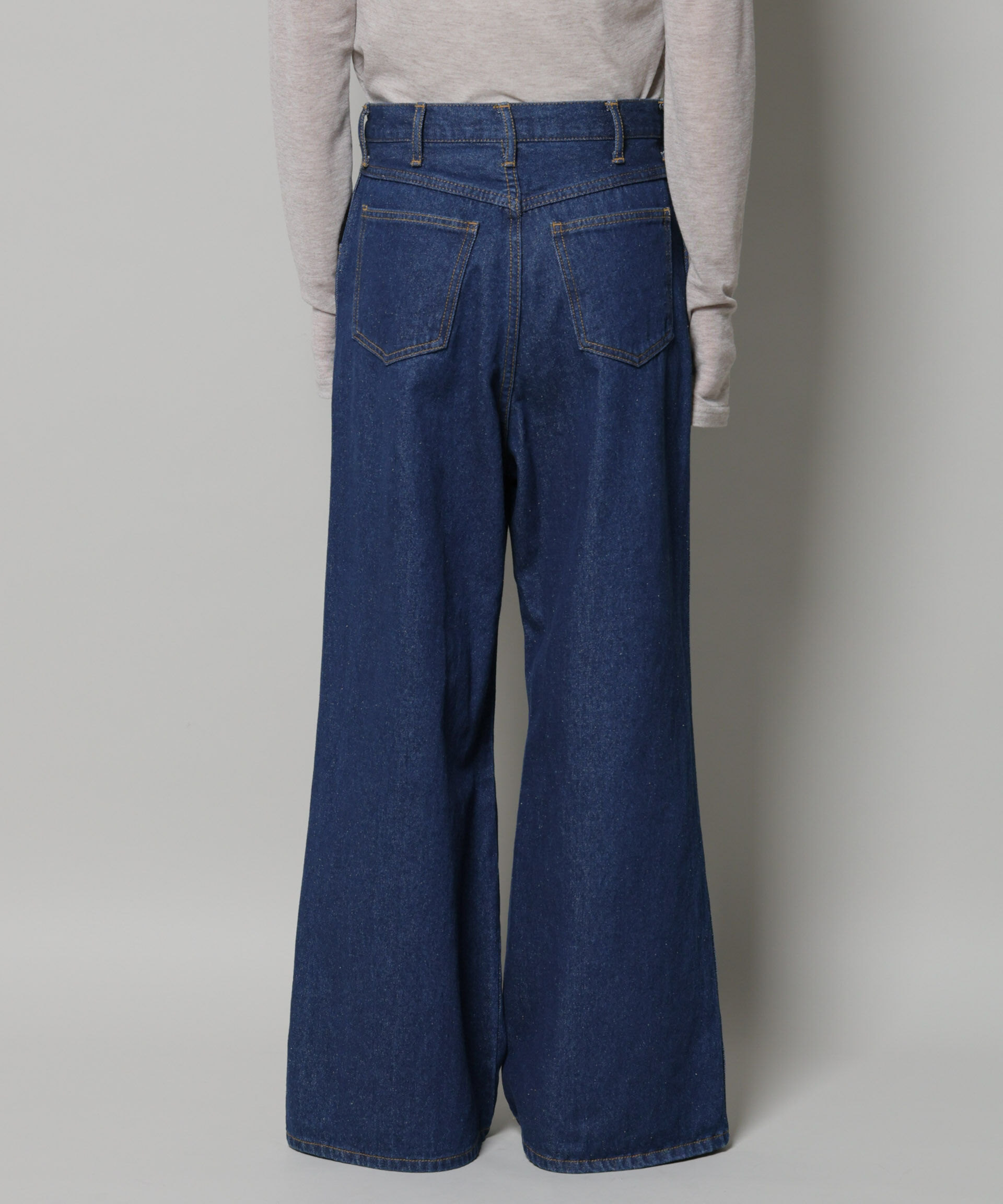 nano･universe「ワイドデニムパンツ」|チノ|