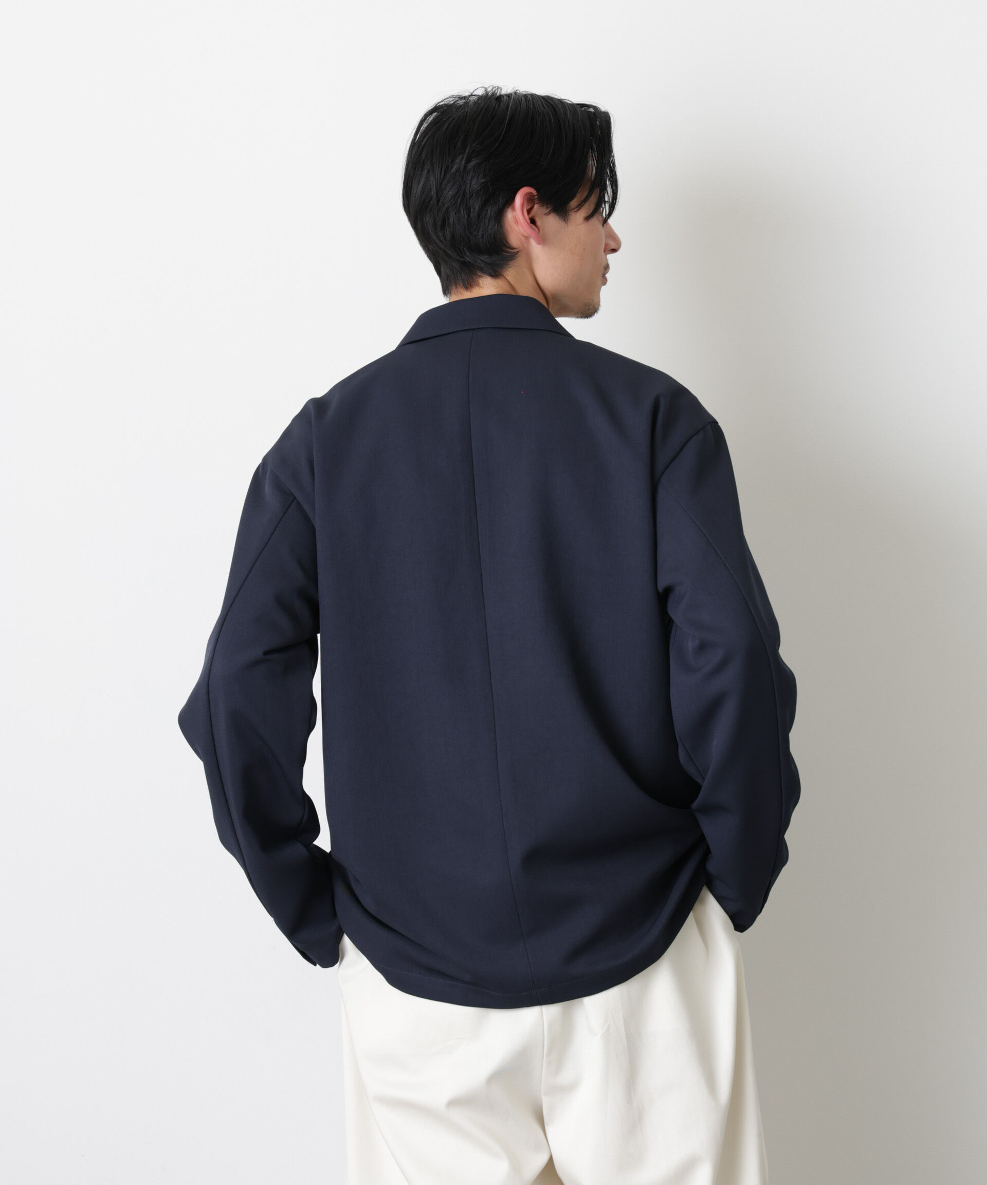 nano･universe「ドレープダブルジャケット」|テーラードジャケット|