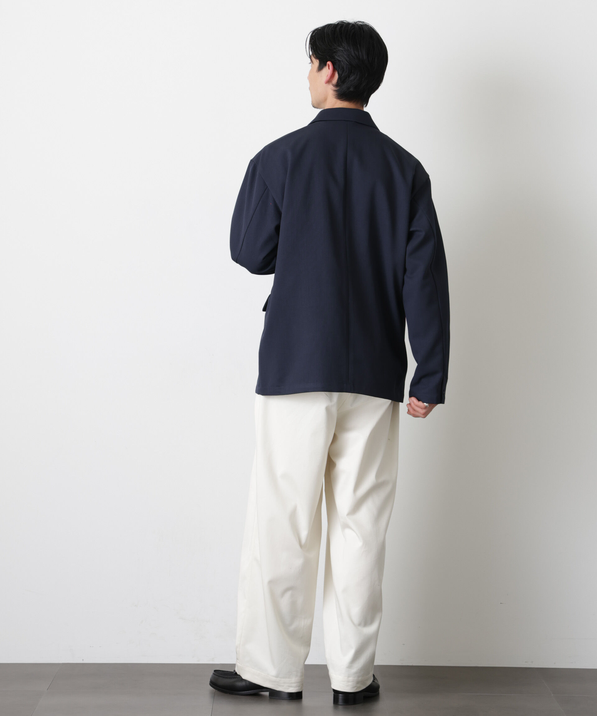 nano･universe「ドレープダブルジャケット」|テーラードジャケット|