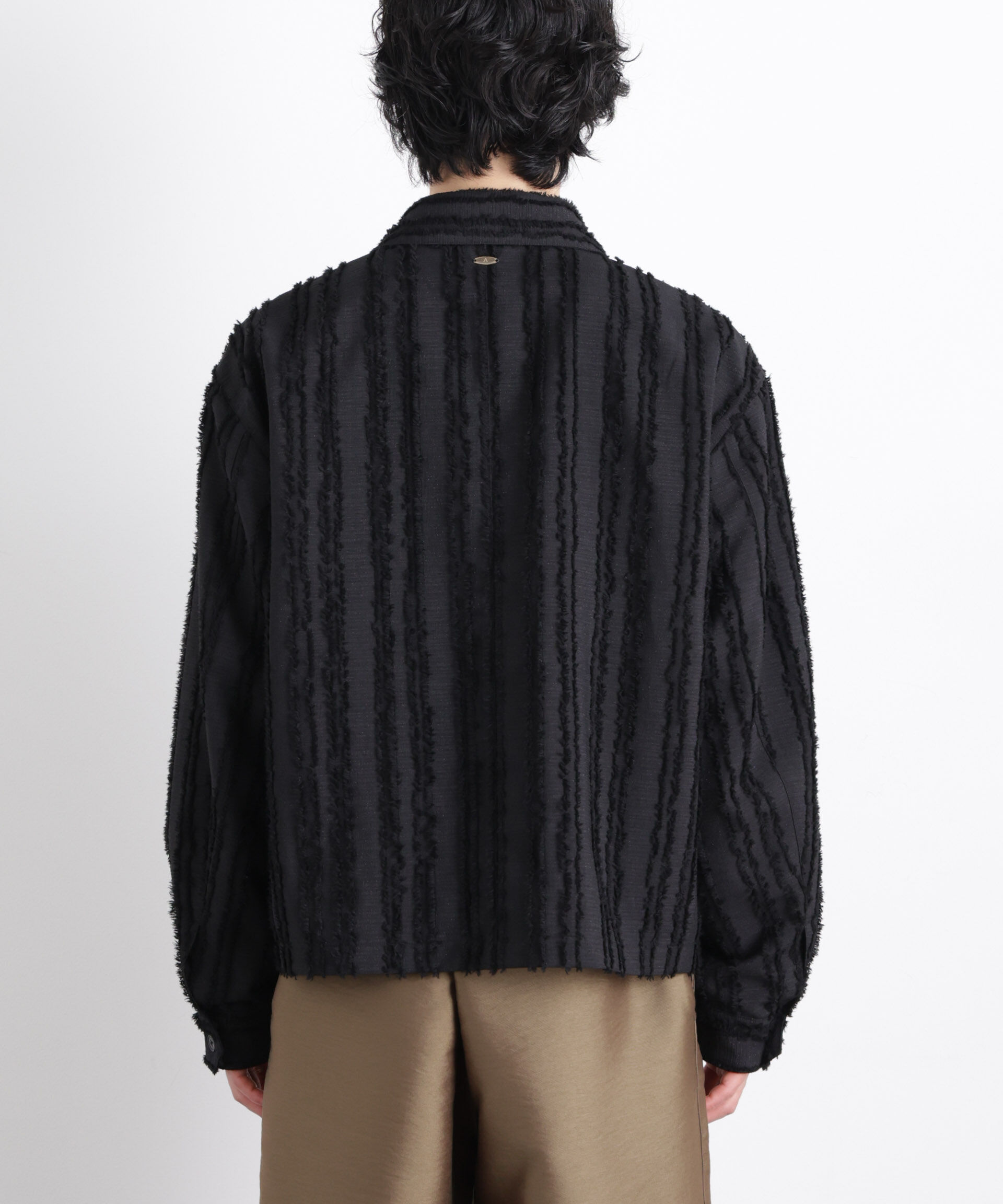 nano･universe「「ASSEMBLANC」カットレースフリンジブルゾン」|ブルゾン・スタジャン|